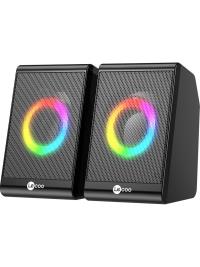 LENOVO LECOO DS100 1+1 Siyah 6w RMS Hoparlör RGB Ledli